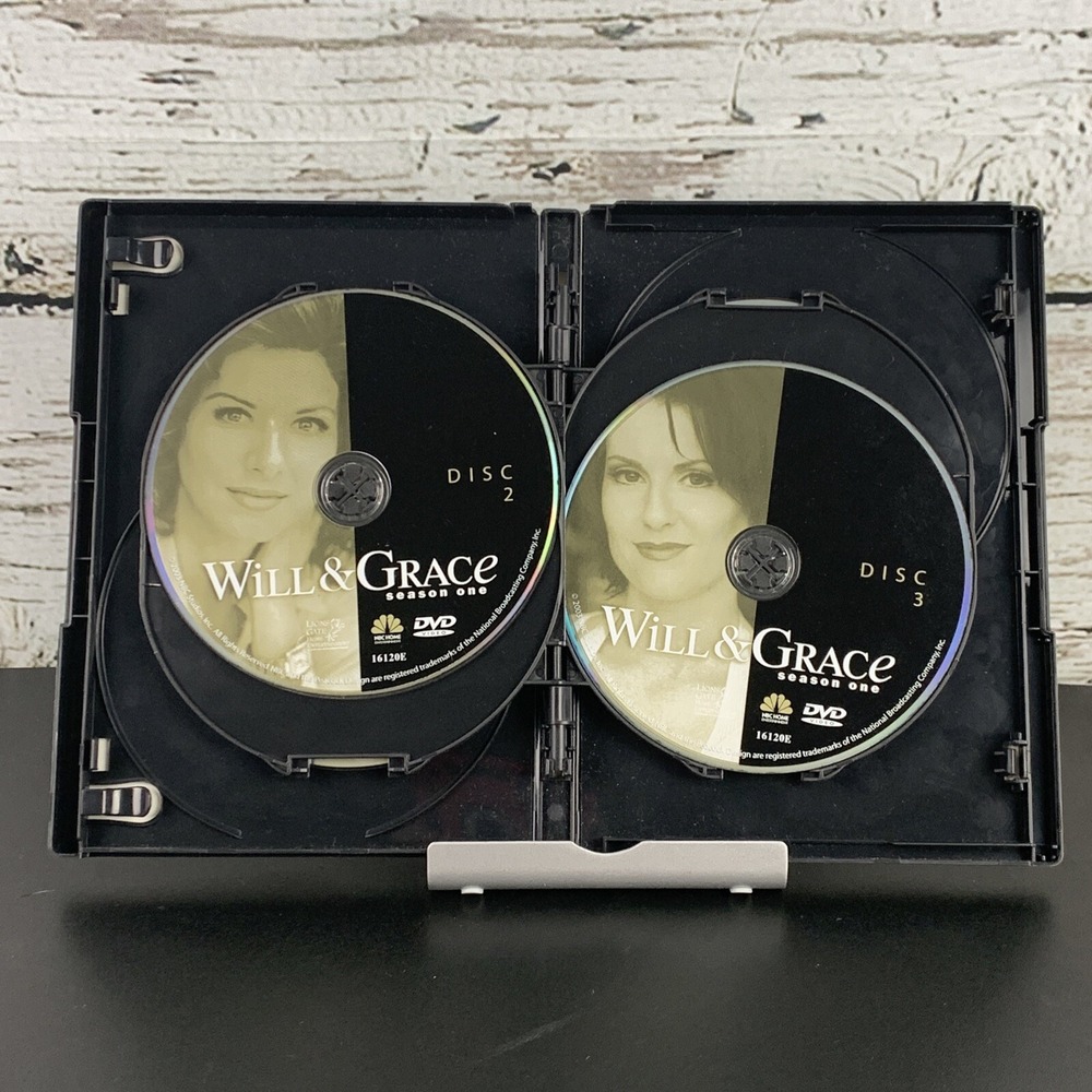 Will & Grace - Season 1 (DVD, 2003, 4-Disc Set) Loaded with Extra‎ Features - Picture 4 of 5